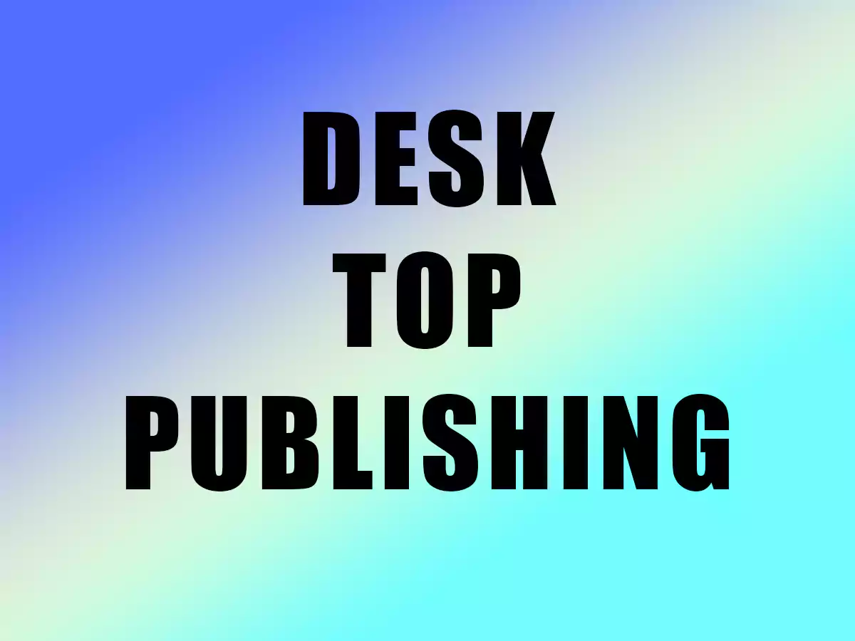 Certificate in Desktop Publishing Training